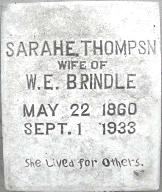 Brindle Sarah Elizabeth Salem Congregation